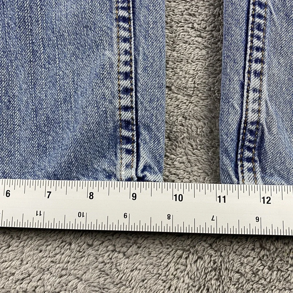 Signature by Levi Strauss‎ Loose Straight Mens 38x32 Blue Light Wash Mid Rise